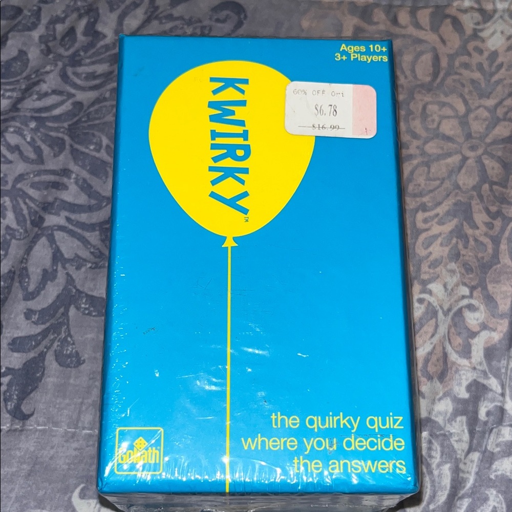 Kwirky Quiz Game - Blue and Yellow